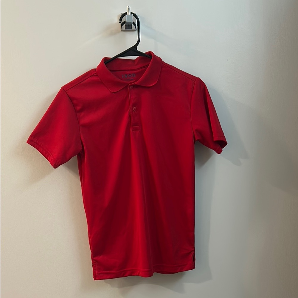 Izod Red Polo Shirt Classic Cotton Blend
